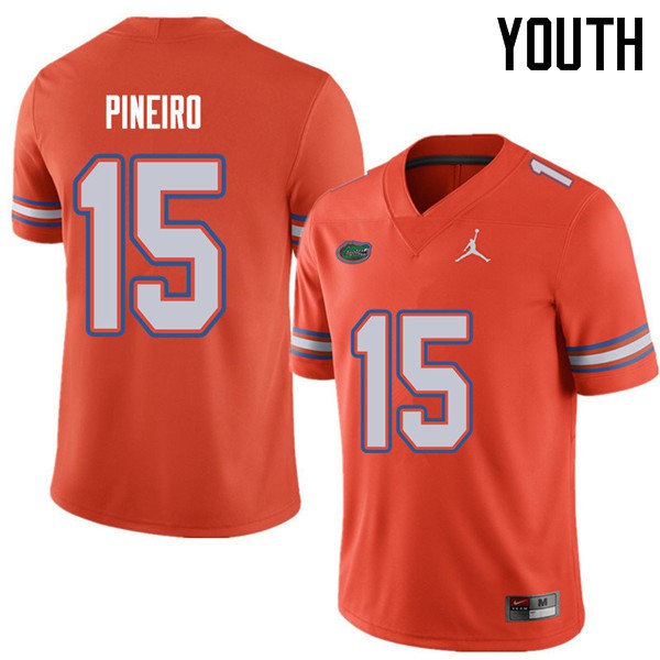 Jordan Brand Youth #15 Eddy Pineiro Florida Gators College Football Jerseys Orange